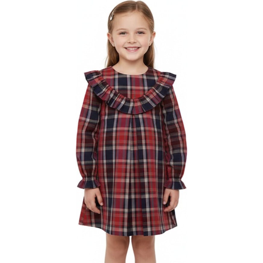 Plaid Ruffle Dress, Plaid