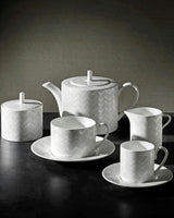 Tea Pot Or Coffee Pot Zig Zag  White Diam. 4.75"