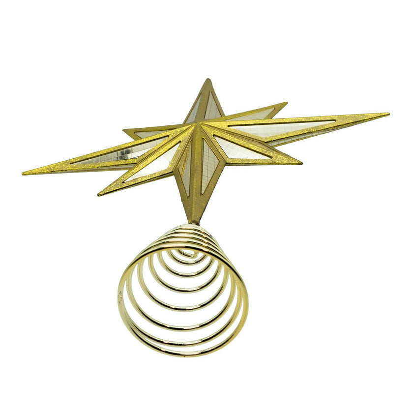 Kurt Adler 16.3-Inch Modern Gold Star Tree Topper