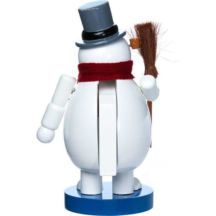 10-Inch Wooden Frosty the Snowman Nutcracker