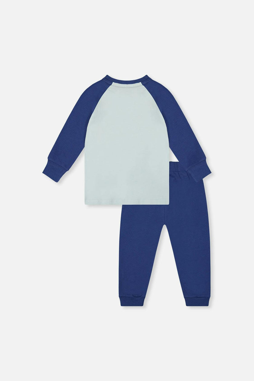 Organic Cotton T-Shirt & Pant Set Very Pale Turquoise
