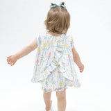 Ribbon Bouquets - Ruffle Back Top and Bloomer
