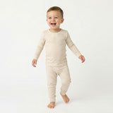 Sandstone Gingham Bamboo Toddler Pajama Set