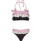 Rosebud Ruffle Bow Bikini, Florals