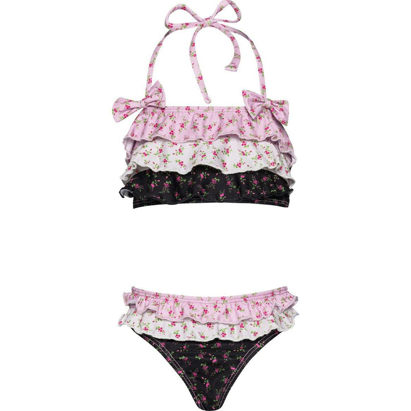 Rosebud Ruffle Bow Bikini, Florals