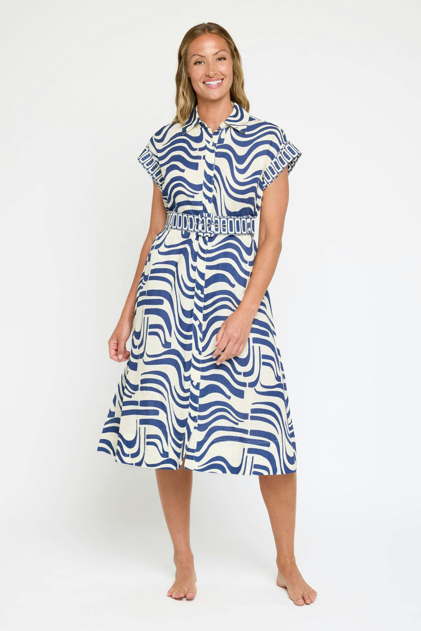 Alba Midi Dress in Revel In Retro