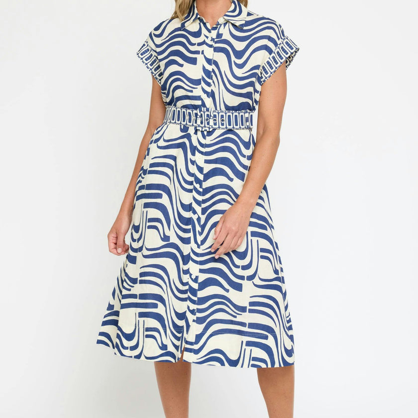 Alba Midi Dress in Revel In Retro