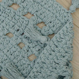 Nila Hand-Crocheted Tassel Round Rug