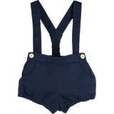 Plain Bloomers with Braces in Navy (6mths-3yrs)