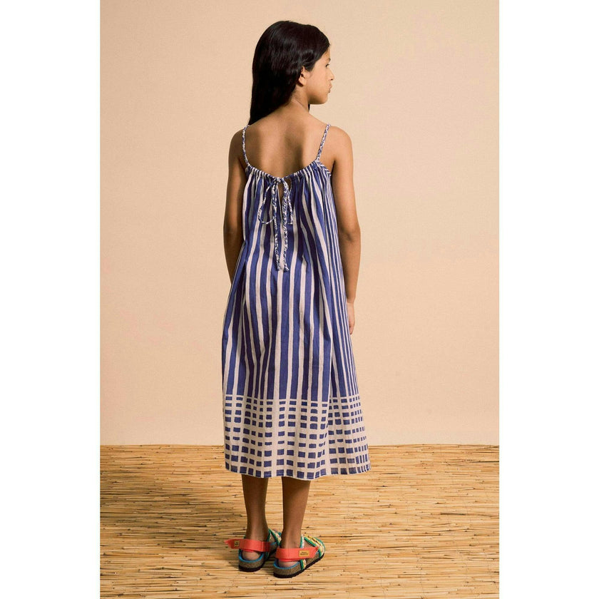 BALI STRIPED DRESS BLUE & WHITE