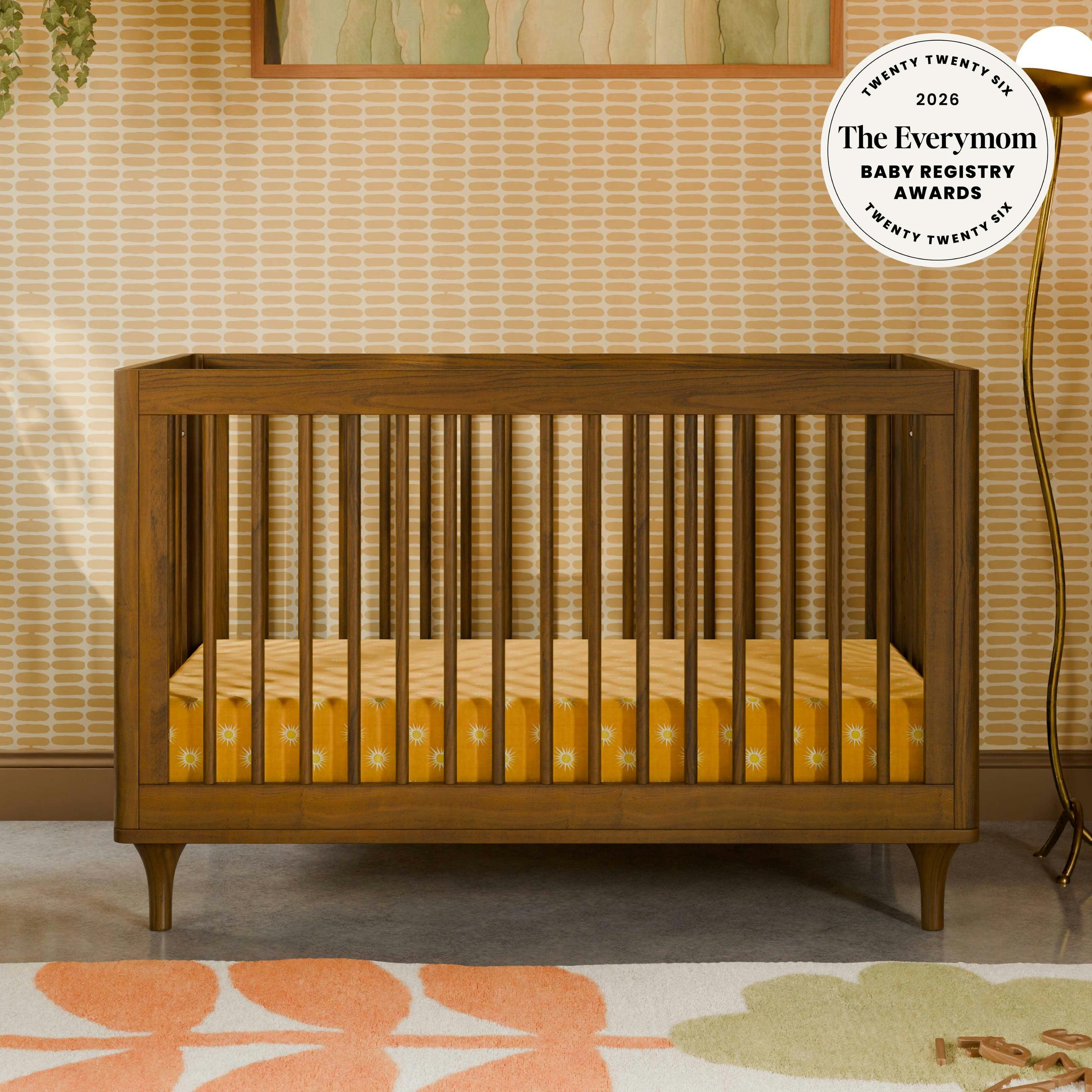 Babyletto Lolly 3-in-1 Convertible Crib with Toddler Bed Conversion Kit