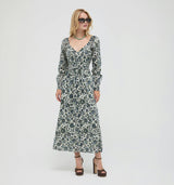 The Eugenia Nap Dress -  Jacobean Bloom Blue/Green
