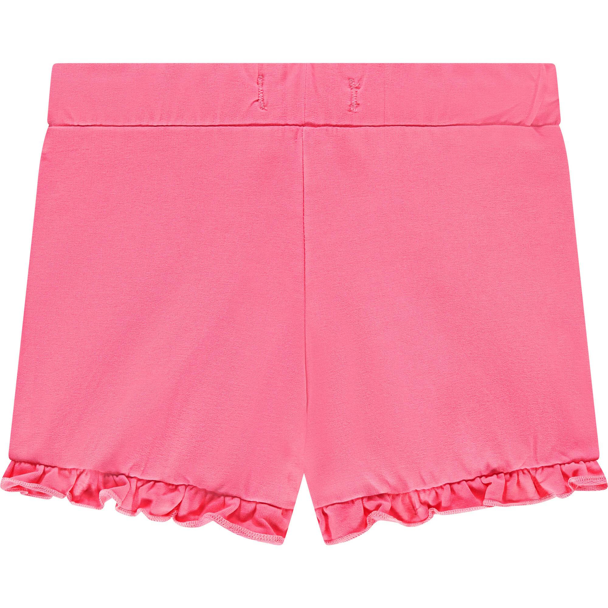 Pull On Ruffled Sweat Shorts
