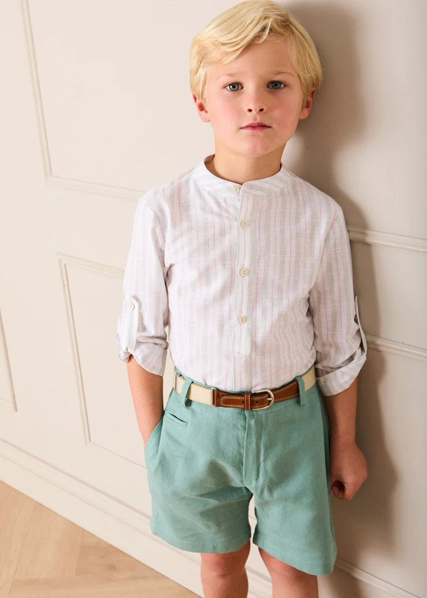 Plain Shorts in Sage Green (4- 10yrs)