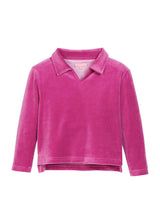 Polo Pullover - Magenta Velour