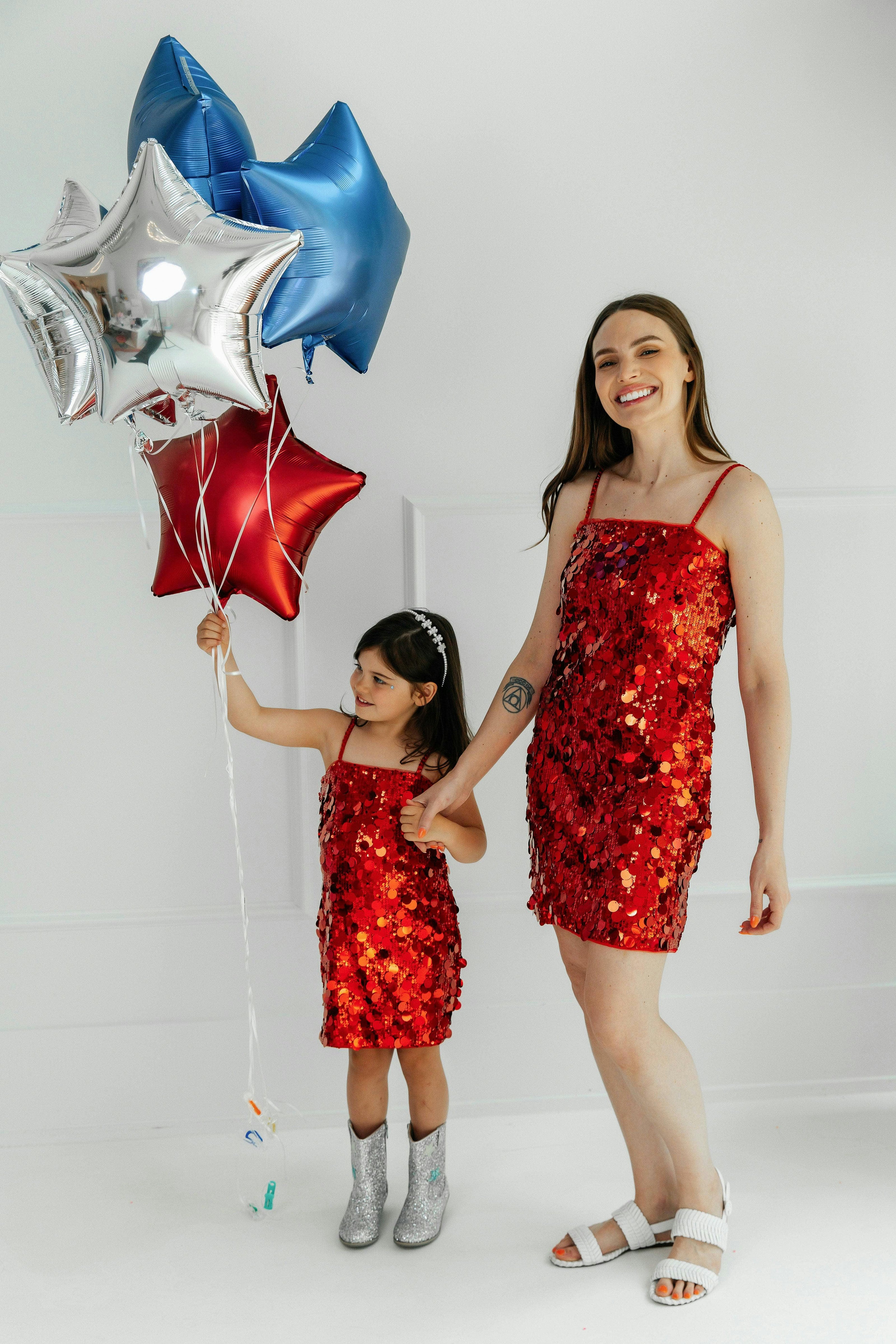 Paillette Ruby Party Dress