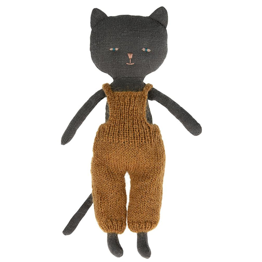 Kitten in Overalls - Black
