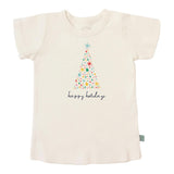 graphic tee | happy holidays tree
