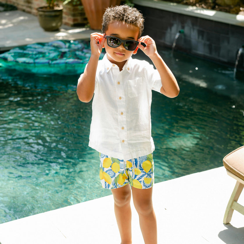 The Lemonade Stand - Boys Swim Trunks UPF 50+