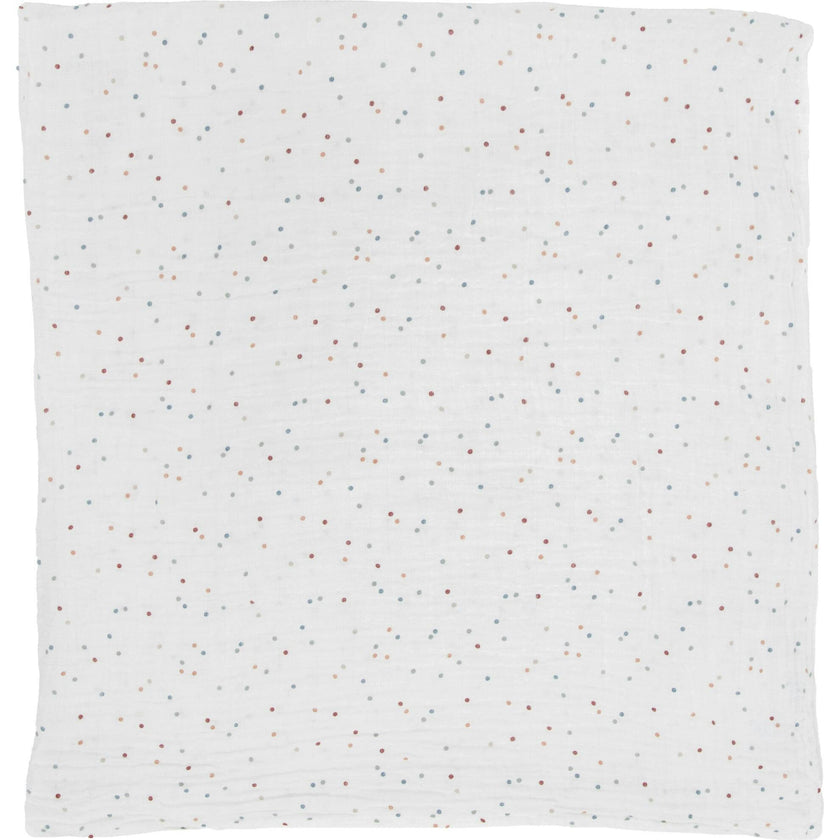 Cotton Muslin Swaddle Blanket - Dots