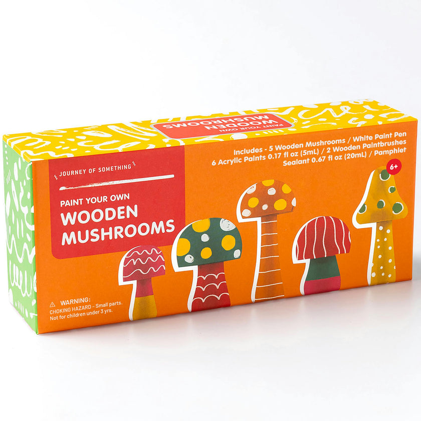 JOS: Paint Your Own Wooden Mushrooms