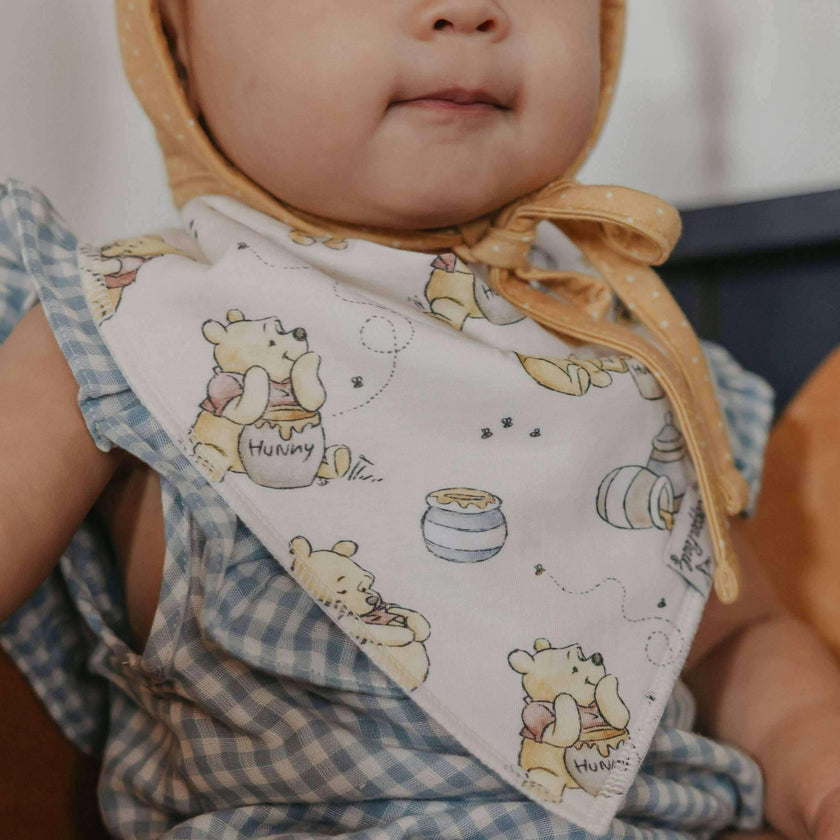 4 Pack Baby Bandana Bibs - Hundred Acre Wood