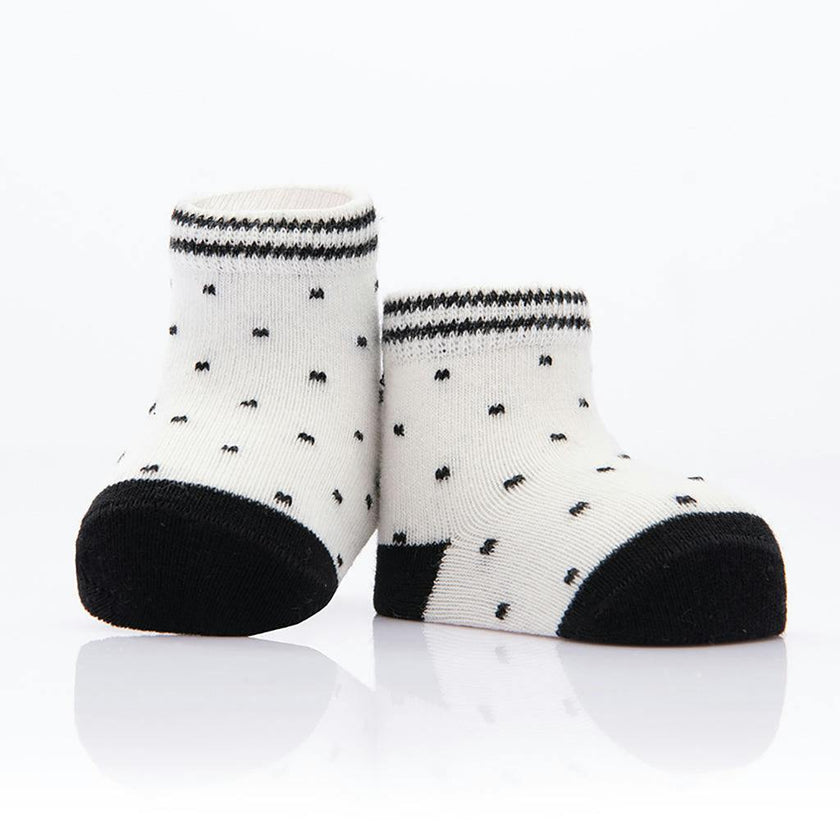 White 3pc Bow Tie Print Socks Set