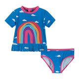 Fringe Rainbow Rashguard Set