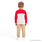 Boys Playful Pocket Tee | Fuzzy Reindeer