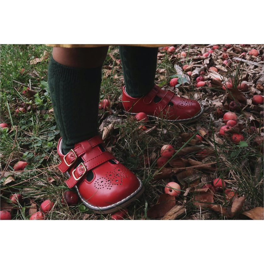 Beatrix English Double T-Strap Leather Mary Jane
