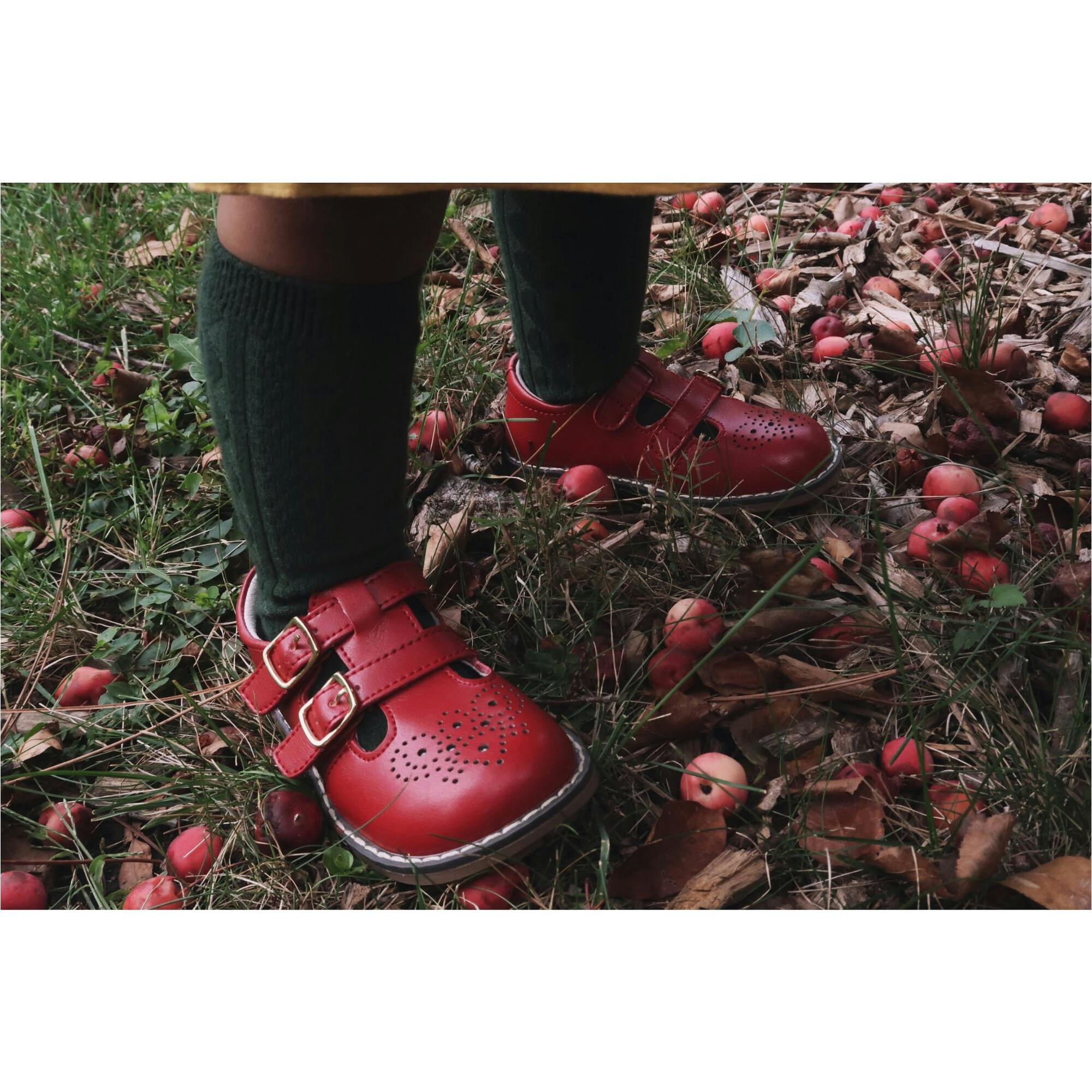 Beatrix English Double T-Strap Leather Mary Jane