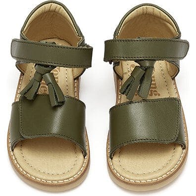 Flo Tassel Sandal, Green