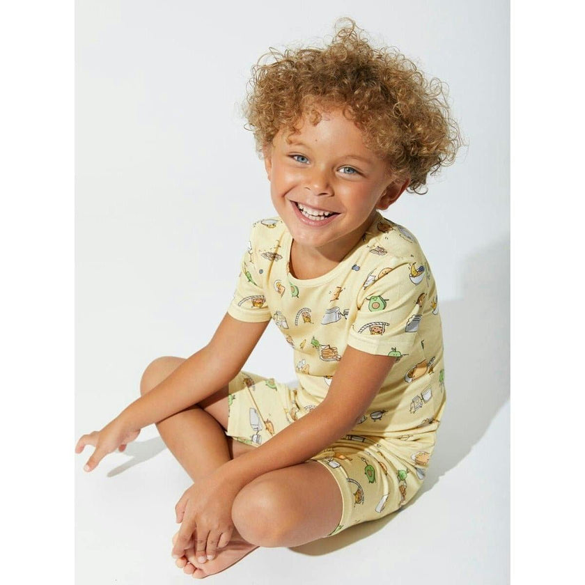 Love You Brunches Bamboo Kids Pajama Short Set