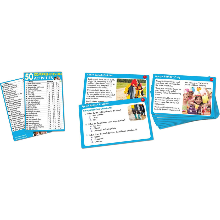 50 Comprehension Activities for Ages 6-9+ Grade 1 to Grade 4 Learning