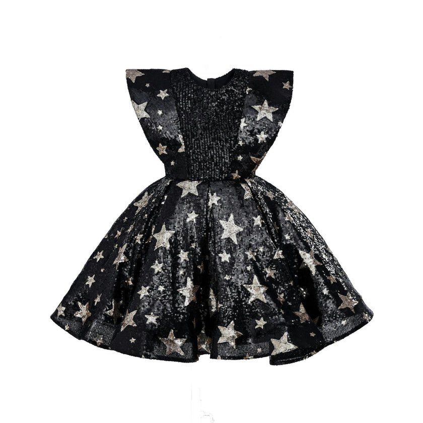 Black Starlit Rivior Dress