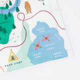 Outdoor Adventures Map Large Napkins