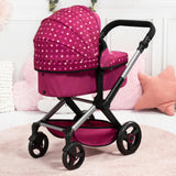 Bayer Design Dolls: Pram Xeo - Bordeaux, White, Fairy