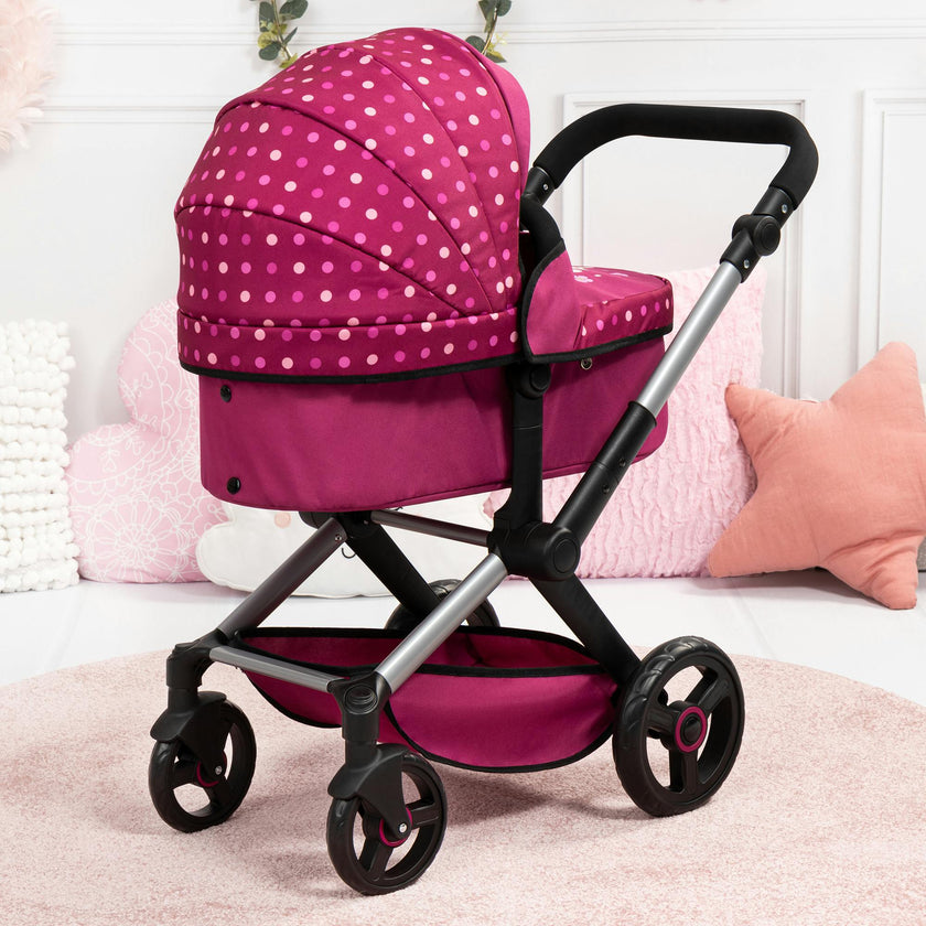 Bayer Design Dolls: Pram Xeo - Bordeaux, White, Fairy