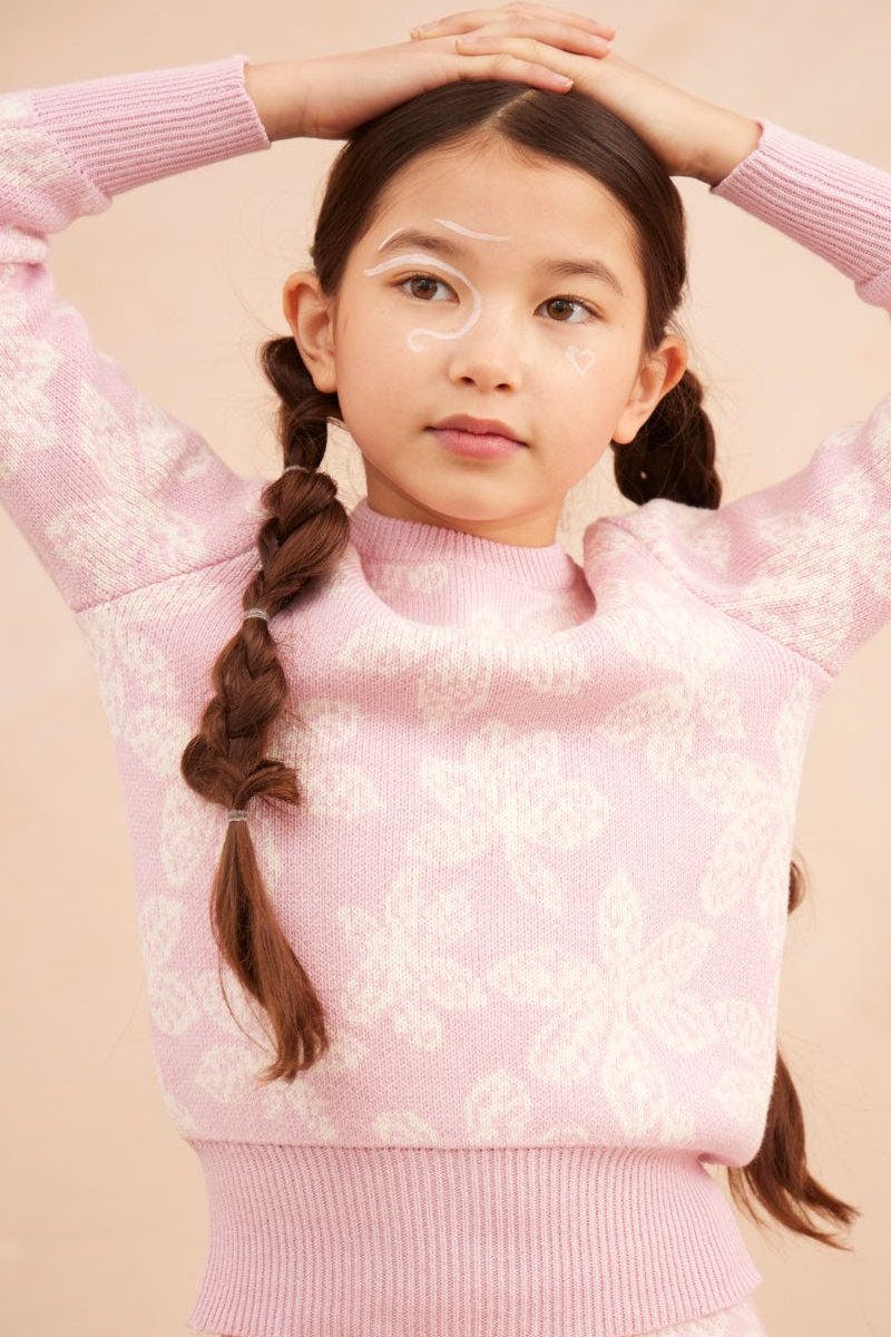 Chestnut Leaves Jumper | Bubble Gum