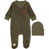 V-Neck Emblem Footie & Hat