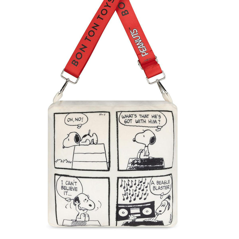 Pillow Plush PEANUTS COMIC STRIP Offwhite 11"