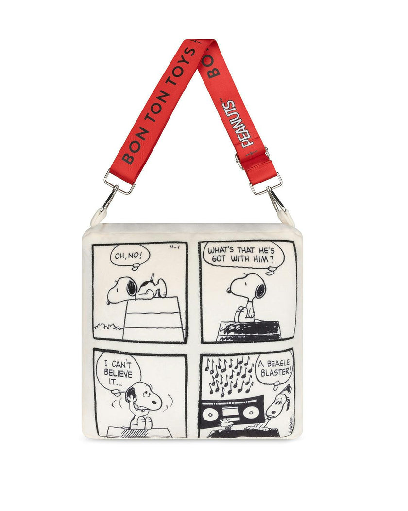 Pillow Plush PEANUTS COMIC STRIP Offwhite 11"
