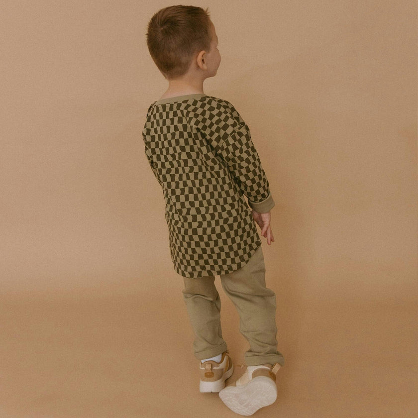 Organic Tee & Foldover Pants Set