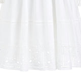 White Eyelet Embroidered Dress