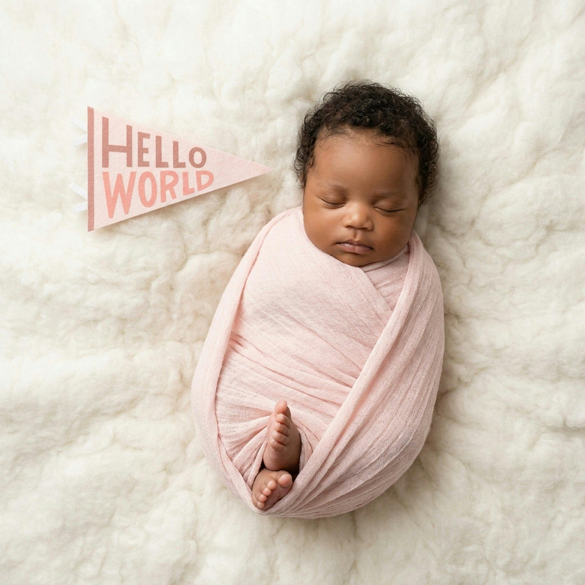 Blushing Meadow Petit Milestone Pennant
