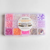 Cute Ghost Charm Pastel Halloween Pink Letter Beads and Pearls DIY Kit