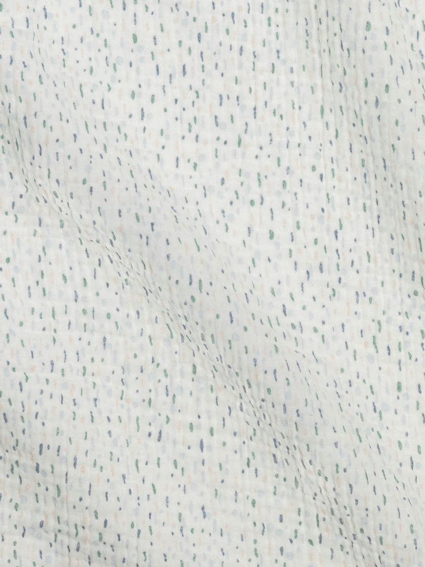 Muslin Swaddle Blanket - Pinehurst / Powder + Shell