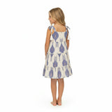 Bella Girls Shoulder Tie Sundress La Crème Ikat, Cream