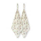 Country Toile Bamboo Two-Piece Burp Cloth Set