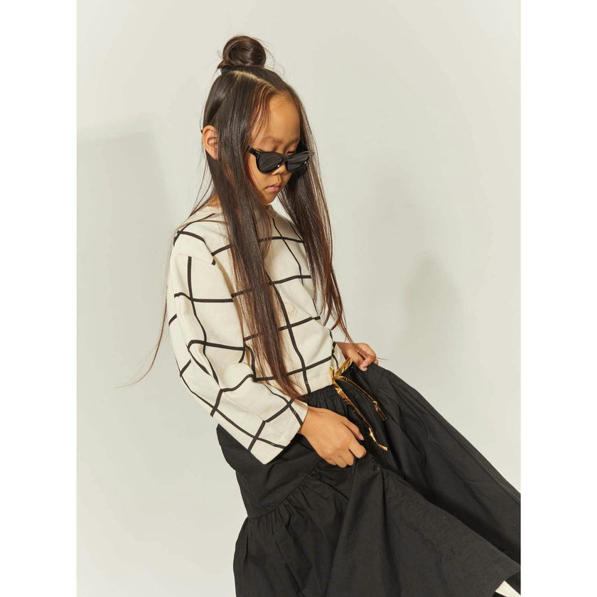 Trapeze Crop Long-Sleeve